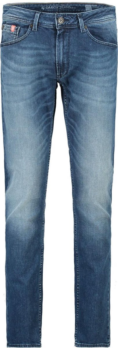 GARCIA Russo Heren Tapered Fit Jeans Blauw - Maat W33 X L34 | bol.com