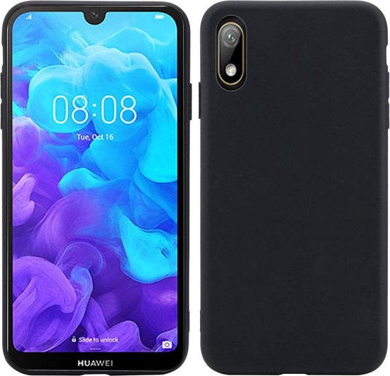 Huawei Y5 2019 Hoesje - Siliconen Back Cover - Zwart | bol.com