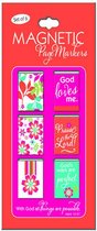 Magnetische boekenleggers With God all things are possible - set 6 stuks