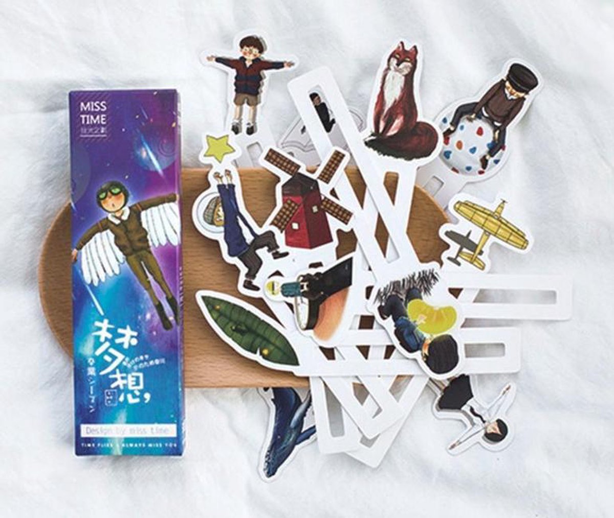 ProductGoods - 30 Leuke Boekenlegger Miss Time - Bookmark - Bladzijde - Lezen - Boekenhouders