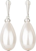 CAMPS & CAMPS - oorhangers - parel wit