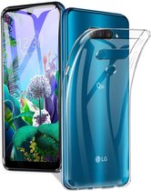 LG Q60 Hoesje - Siliconen Back Cover - Transparant