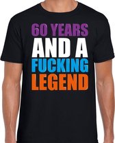 60 year legend / 60 jaar legende cadeau t-shirt zwart heren XL