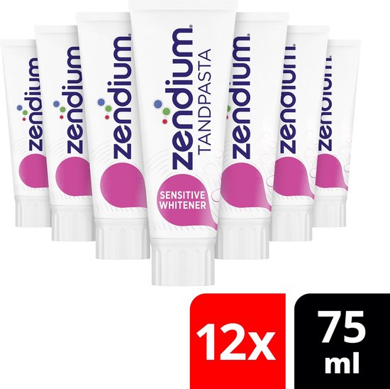 Zendium Sensitive Whitening Tandpasta - 12 x 75 - Voordeelverpakking | bol.com