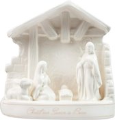 Decoratief Beeld - Nativity Set Christ Our Saviour Is Born - Porselein - 316europe - Wit