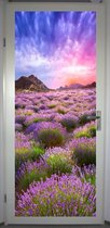 Deurposter 'Lavendel' - deursticker 75x195 cm