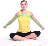 Yoga weerstand elastiek, elastieke weerstands band, fitnessband, geel