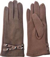 Handschoenen | 8*24 cm | Bruin | Synthetisch | Hand | Bandje | Juleeze | MLGL0023KH