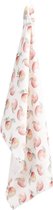 Clayre & Eef Torchon 50x70 cm Rouge Blanc Coton Pomme