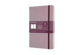 Moleskine Blend Limited Collection Notebook, Large, Dotted, Herringbone Purple (5 X 8.25)