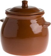 Leuke Spaanse ovenpot (stoofpot) met deksel (4 liter) . Om het gerecht in te bereiden , maar ook in te serveren. Staat leuk op tafel.