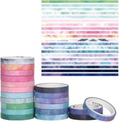 Moodadventures | Washi Tape | Set 20 Rolletjes Cloudy Pastel | 40 meter totaal