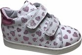 falcotto meisje velcro sneaker Smith wit roze hartjes mt 20