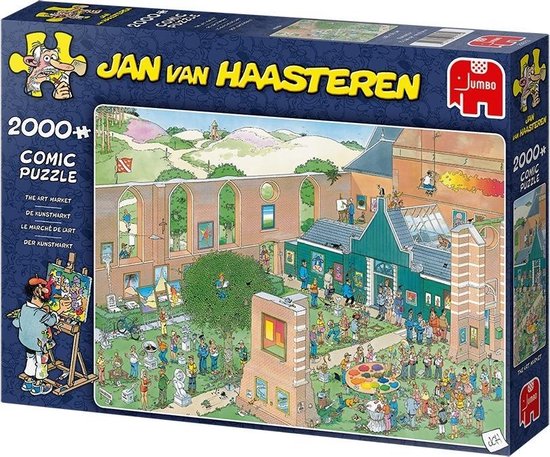 Jan van Haasteren De Kunstmarkt puzzel - 2000 stukjes | bol.com