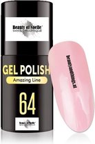 Beauty of Noelle© Top-Line Gellak 64 light pink 5ml - gel nagels - acrylnagels - nep nagels - manicure