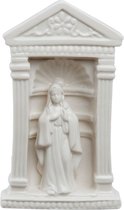 Clayre & Eef Kerstdecoratie 11*7*18 cm Wit Porselein Decoratief Figuur Decoratieve Accessoires Woonaccessoires