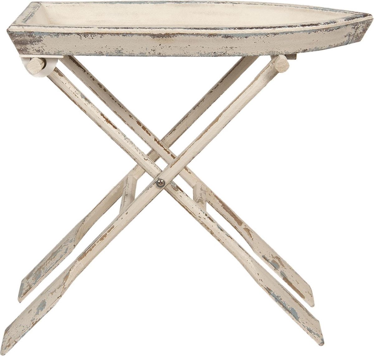 Bijzettafel 70x39x64 cm Wit Hout