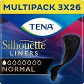 TENA Silhouette Noir Inlegkruisjes - 3 x  26 stuks - voor urineverlies (incontinentie)