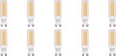 LED Lamp 10 Pack - Aigi - G9 Fitting - 5W - Helder/Koud Wit 6500K | Vervangt 45W - BES LED