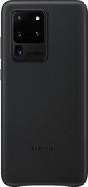 Samsung Leather Hoesje - Samsung Galaxy S20 Ultra - Zwart