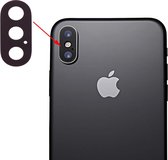 iPhone X Lens Glas Cover voor Back Camera van Apple| Zwart / Black  | Reparatie onderdeel
