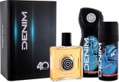 Denim Giftset Original in blik-Aftershave 100 ml/showergel 250ml/Deospray 150 ml