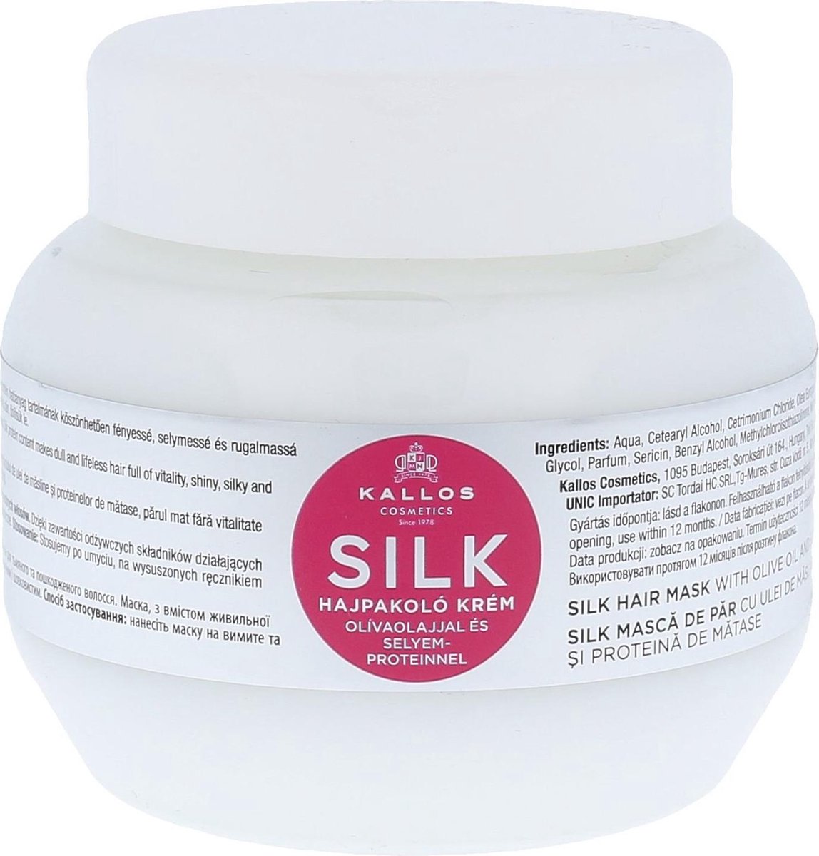 Kallos - KJMN Silk Hair Mask with Olive Oil and Silk Protein - 275ml