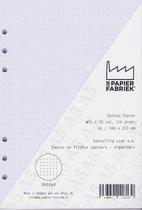 Aanvulling Dotted 116g/m²  Wit Notitiepapier voor A5 Succes Filofax Kalpa Organizers 100 Pag + Tabbladen