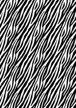 Cadeaupapier Zebra Zwart Wit inpakpapier - Vellen: Gevouwen 50x70 - 250st