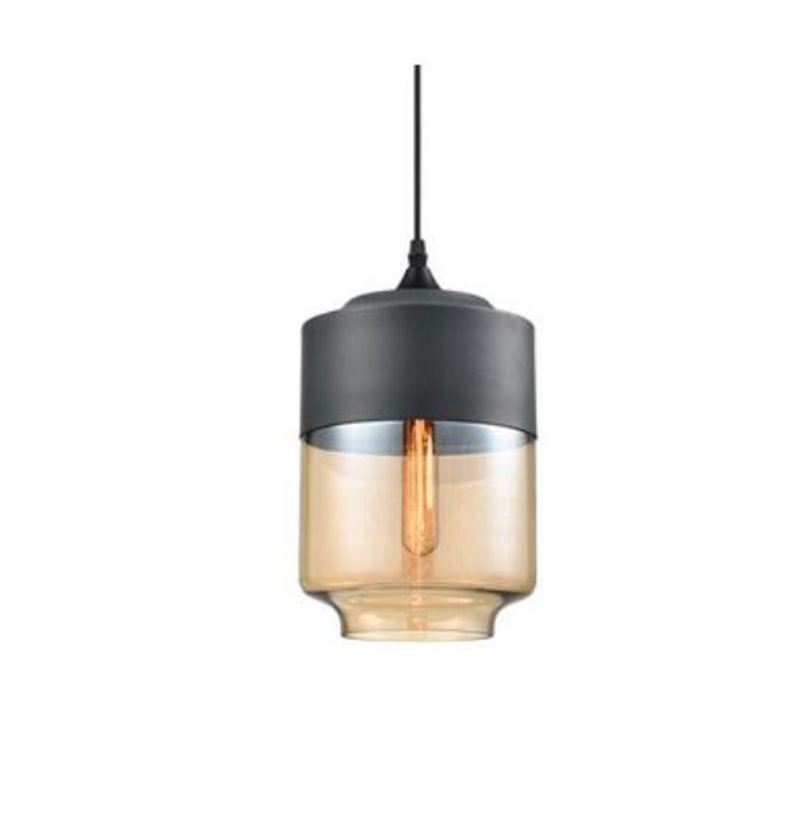 Meeuse-LED Hanglamp - Hanglampen Eetkamer - Hanglamp Woonkamer - Hanglamp  Zwart 180 mm... | bol.com