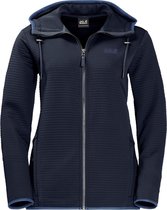 Jack Wolfskin Modesto Hooded Outdoorvest Vrouwen - Blauw - Maat S