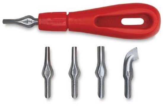 Essdee Lino cutters & handle (styles 1-5) - Essdee