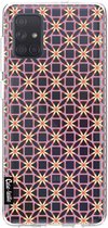 Casetastic Samsung Galaxy A71 (2020) Hoesje - Softcover Hoesje met Design - Geometric Lines Sweet Print