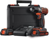 BLACK+DECKER ASD184KB-QW Schroefboormachine - 18V - incl. 2 accu's en lader