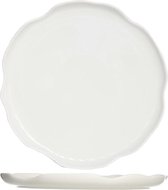 Cosy en Trendy Event Servies Wit Platte Dinerborden Porselein - D29,8cm (set van 6) En Yourkitchen E-kookboek - Heerlijke Smulrecepten