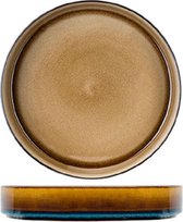 Vaisselle Quintana Cosy and Trendy Assiette creuse marron en porcelaine - D23xh4,3cm (lot de 6)
