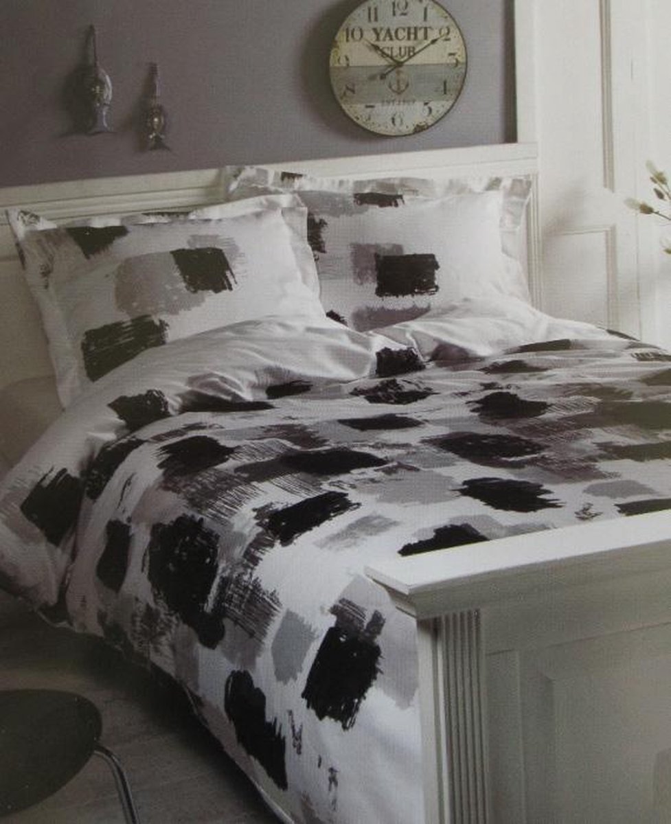 Papillon Geneve Dekbedovertrek - Eenpersoons - 140x200/220 cm - Grey