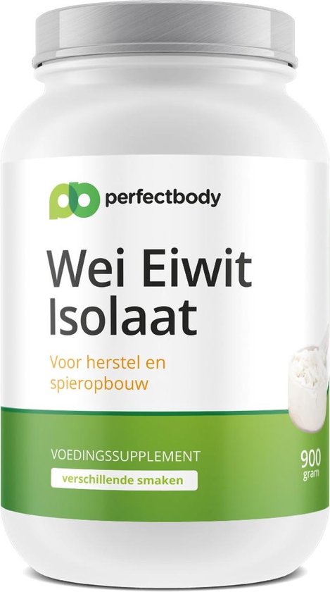 Whey Isolaat (eiwit) Poeder - Vanille | Naturel - PerfectBody.nl