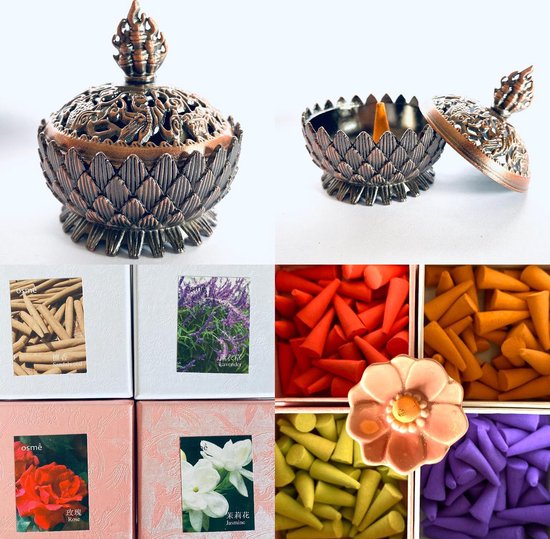 Lotus Wierookbrander Van Zinklegering R 160 Stuks Wierook Kegels Bol Com