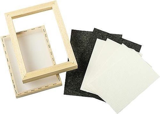 No. 202050) DIY Papiermaakset met papierzeef A5 papierscheppen - zelf  papier maken | bol.com