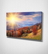 Sunny Landscape Canvas - 100 x 70 cm