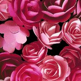 MyHobby Borduurpakket –  Papieren rozen 40×40 cm - Aida stof 5,5 kruisjes/cm (14 count)