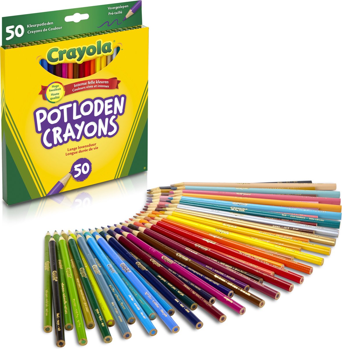 Crayola Kleurpotloden - Sterke potloodstiften - Heldere kleuren |