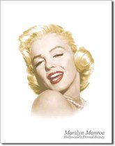 Wandbord - Marilyn Monroe Hollywood's Eternal Beauty