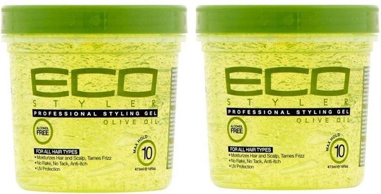 2x Eco Styler Gel - Olive oil max hold 16 oz/ 473 ml
