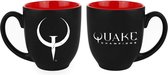 Quake - Champions mok met logo - Zwart