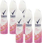 Rexona Deo Spray Sexy Bouquet - Voordeelverpakking 6 Stuks