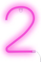 Neon LED Cijfer Roze Pink 2