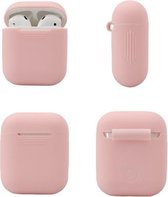 Siliconen Cover Bescherm Hoesje voor Apple AirPods 1 en 2 Case - Licht Roze