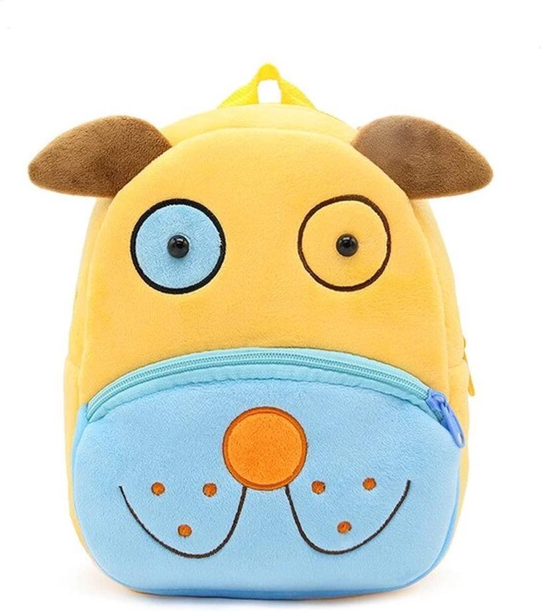 Dieren kinderrugzak Dog – 6 liter - Rugtas Schooltas voor Peuters/Kleuters - Jongens en Meisjes